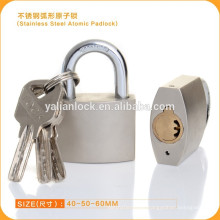 Nickle Plated Arc Type Stainless Steel Atom Padlock